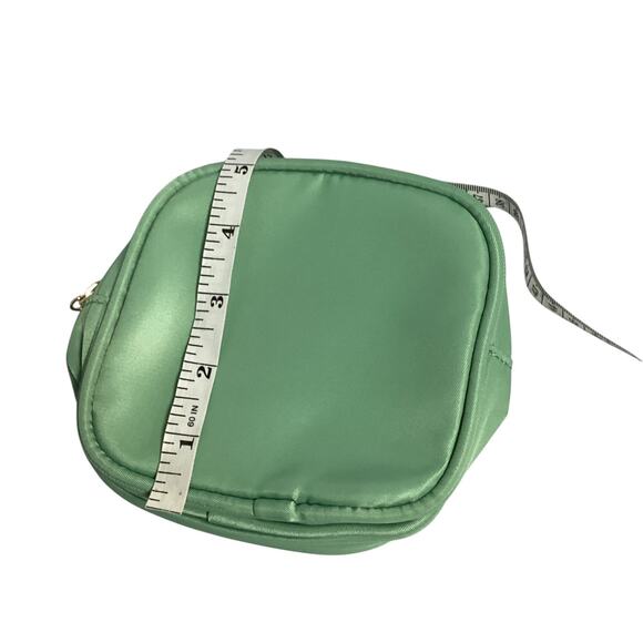 Nylon Small Makeup Pouch Double Zipper Cosmetic Bag Travel - Picture 7 of 8